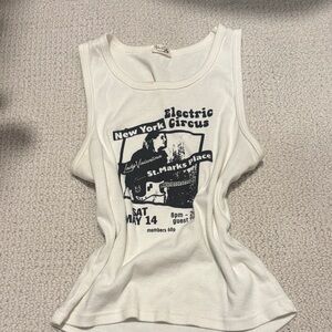 Brandy Melville Cream Tee